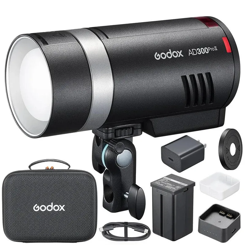 Godox AD II Series Out-door TTL Flash AD100/200/300/400/600PROII For Nikon Canon Sony Fuji Olympus LED Modeling Lamp