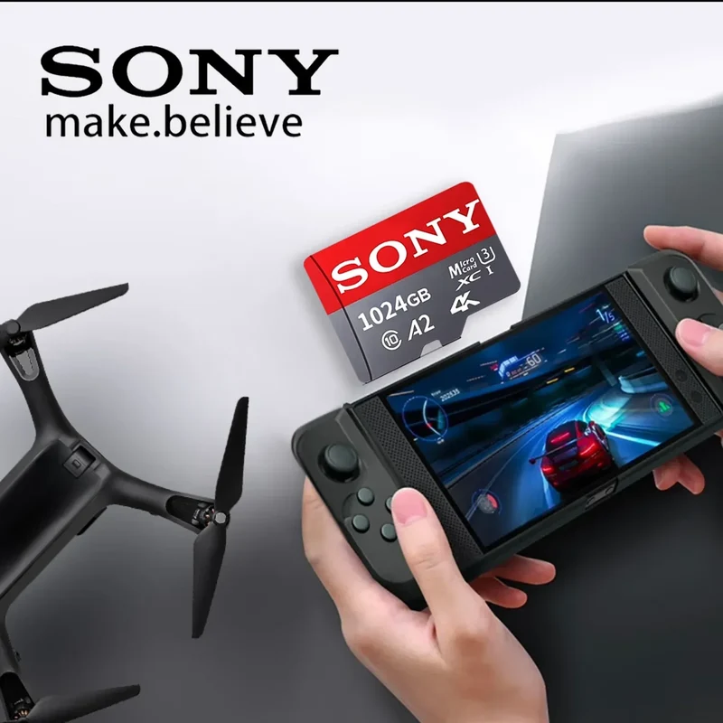 SONY SD Memory Card Extreme Micro TF SD Card 128GB 256GB 1TB 512GB A2 U3 V60 Flash Cards For Xiaomi Phone PC Camera