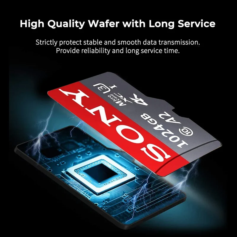 SONY SD Memory Card Extreme Micro TF SD Card 128GB 256GB 1TB 512GB A2 U3 V60 Flash Cards For Xiaomi Phone PC Camera
