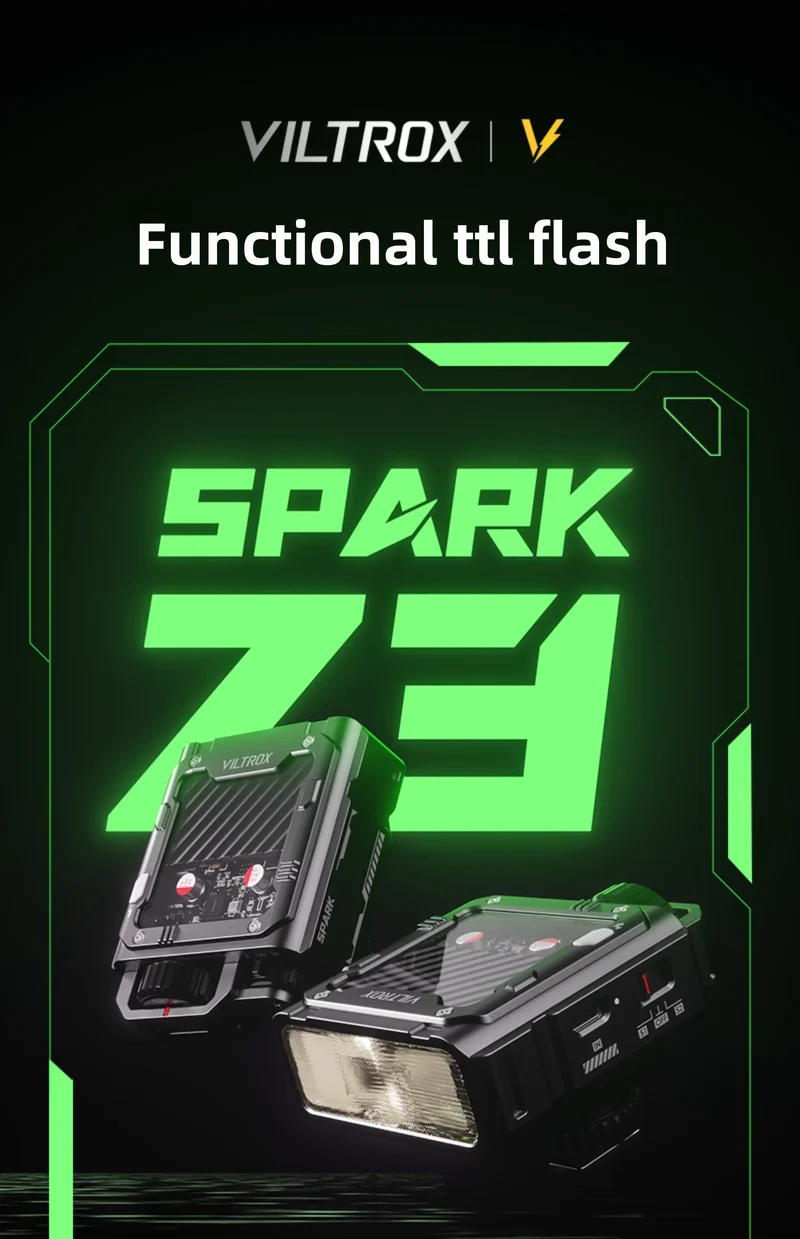 VILTROX Spark Z3 on-camera Flash Speedlite with TTL GN16 6500K Speedlight for Canon Nikon Sony Fujifilm DSLR Camera