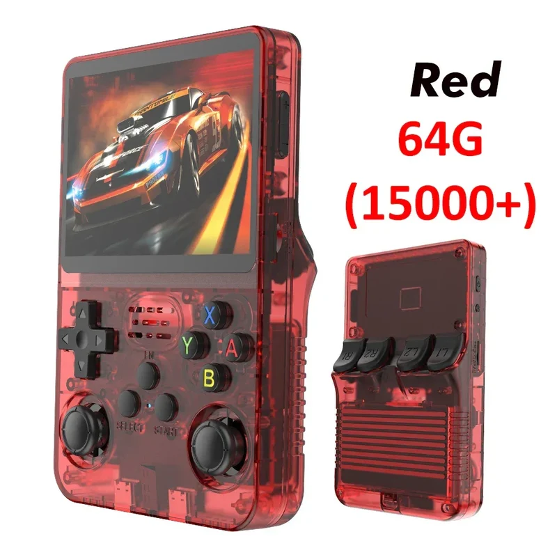 R36S Retro Handheld Video Game Console Linux System 3.5 Inch IPS Screen R35s Pro Portable Pocket Video Player Games 64G/128G