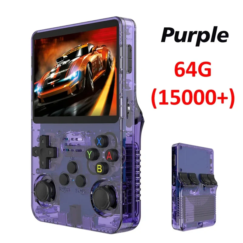 R36S Retro Handheld Video Game Console Linux System 3.5 Inch IPS Screen R35s Pro Portable Pocket Video Player Games 64G/128G