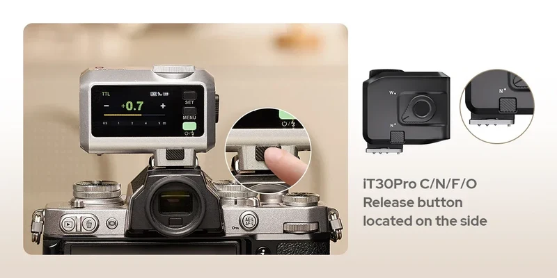 Godox iT30 Pro C N S iT30Pro Touchscreen Pocket Flash TTL 2.4G Wireless on Camera Flash for Canon,Sony,Nikon,Olympus,Fujifilm