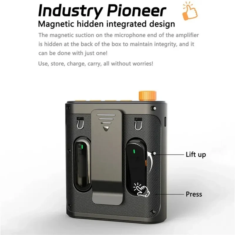 M29 Bluetooth Portable Voice Amplifier Mini Wireless Megaphone Speaker With Lavalier Microphone for Teachers Tour Guides Coaches