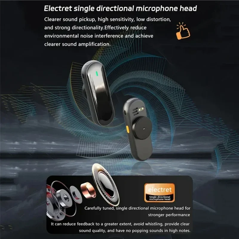 M29 Bluetooth Portable Voice Amplifier Mini Wireless Megaphone Speaker With Lavalier Microphone for Teachers Tour Guides Coaches
