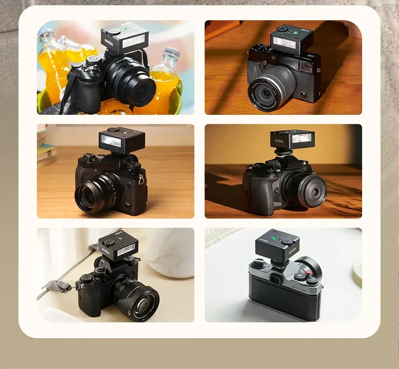 Godox iM30 iFlash Camera Flash GN15 7Power Levels Universal Hot Shoe on Camera Mini Flash for Fuji Sony zv1 zve10 Ricoh gr3
