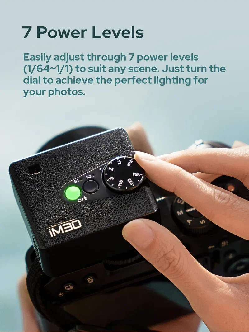 Godox iM30 iFlash Camera Flash GN15 7Power Levels Universal Hot Shoe on Camera Mini Flash for Fuji Sony zv1 zve10 Ricoh gr3