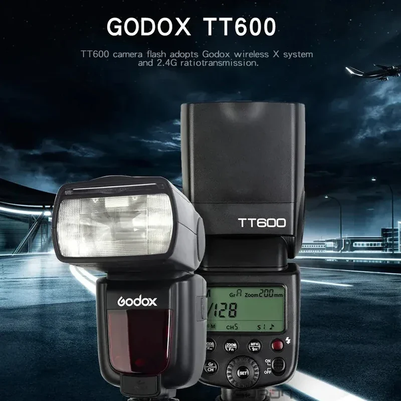 Godox TT600/TT600S Camera Flash Speedlite GN60 Built-In 2.4GHz X Wireless Radio System On Camera Flash for Sony Nikon Fuji