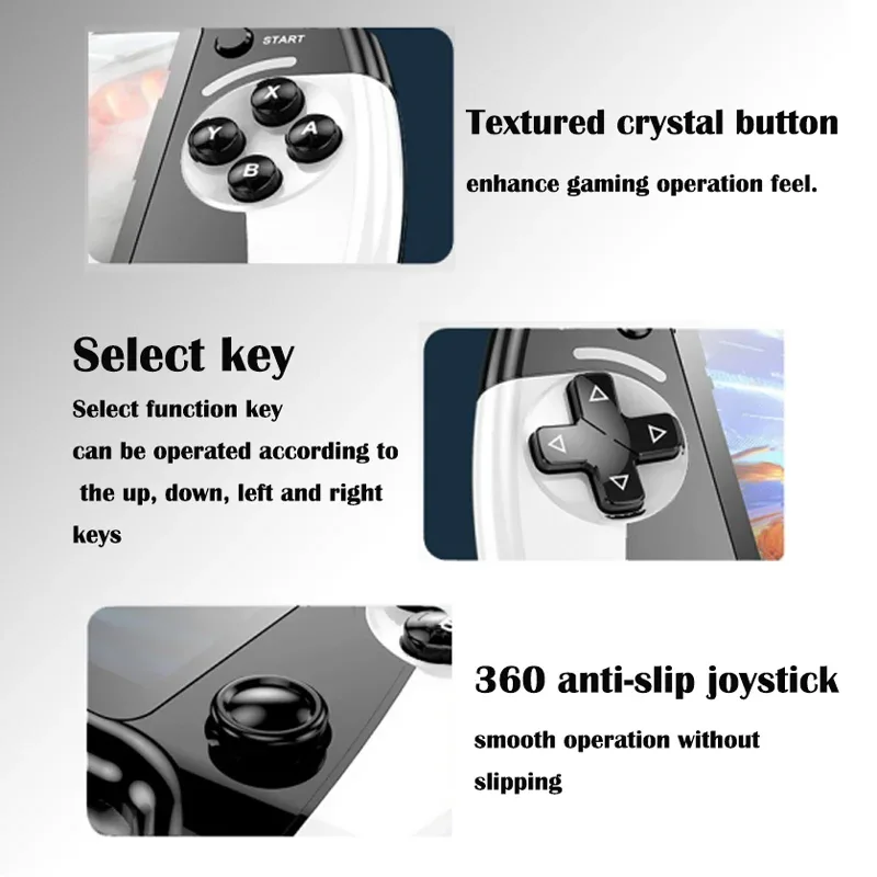 X9 portable game console, 5.5-inch screen, 1500mAh, retro video game player, Type C charging, electronic game player, large Arca