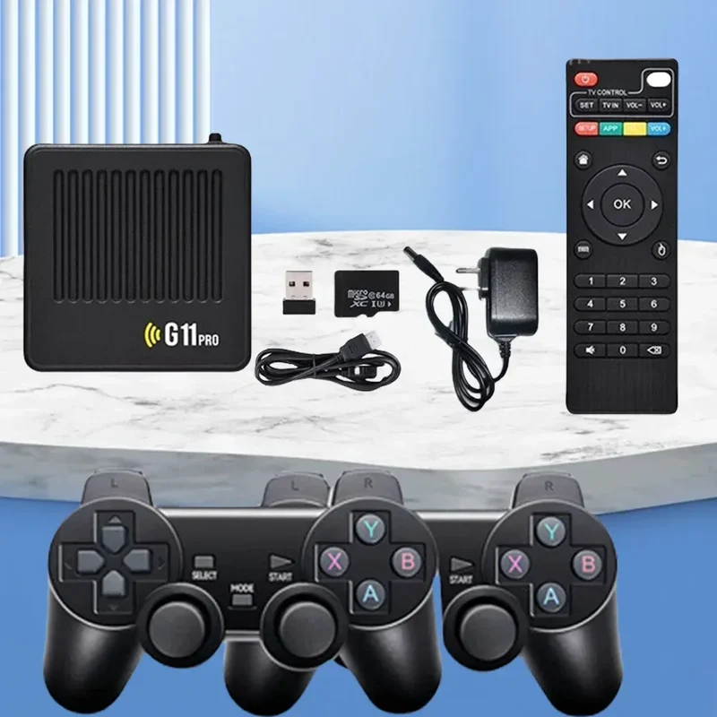 G11 Pro Game Box Video 256G Built in 40000+ Retro Games 4K HD TV Game Stick Video Game Console 2.4G Wireless Gamepad For PS1/PSP