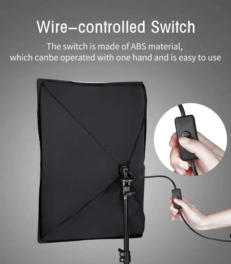 Photography Lighting Kit 2x3M Photo Background Backdrops Soft Umbrella Softbox Light Stand Portable Bag For Photo Studio Shoot