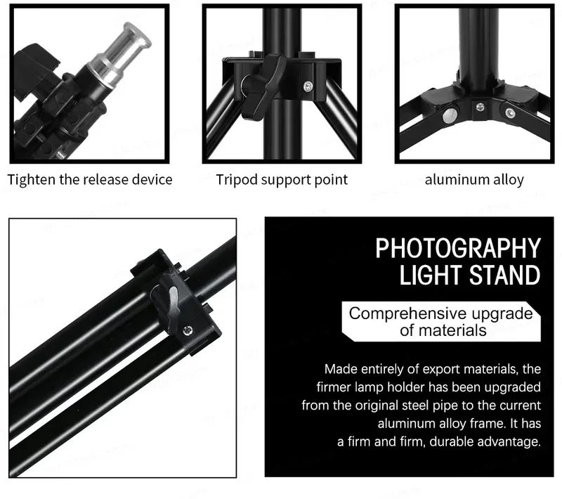 Photography Lighting Kit 2x3M Photo Background Backdrops Soft Umbrella Softbox Light Stand Portable Bag For Photo Studio Shoot