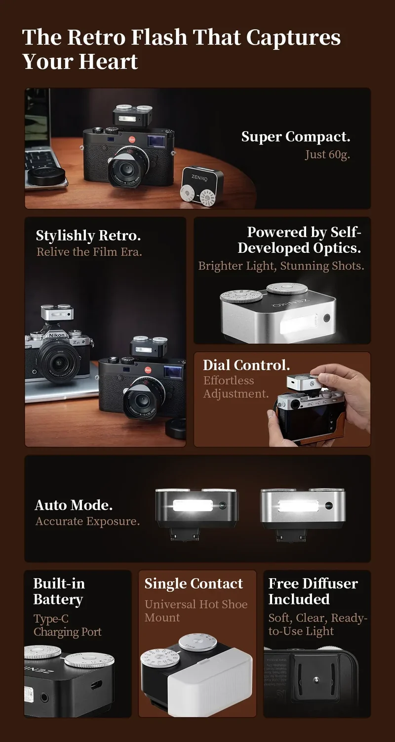 ZENIKO ZA12 Dual-Dial Flash Camera Photography Wireless Transmission for Canon Nikon Sony Fuji Olympus Speedlight Flash vs ZF08