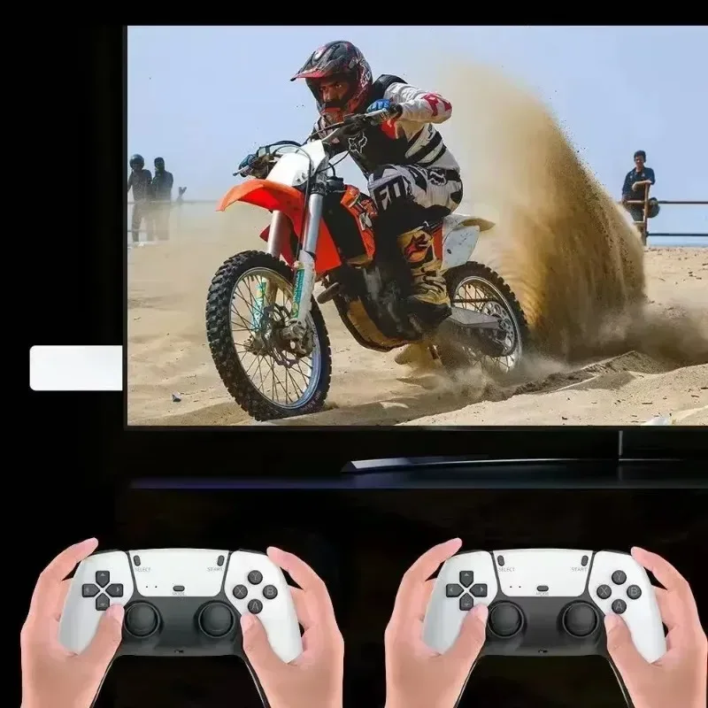 M15 Game Stick Mini TV Handheld Game Console 20000+Retro Game Wireless Gamepads Video Game 64G HD Output Two-player for PS1 Etc