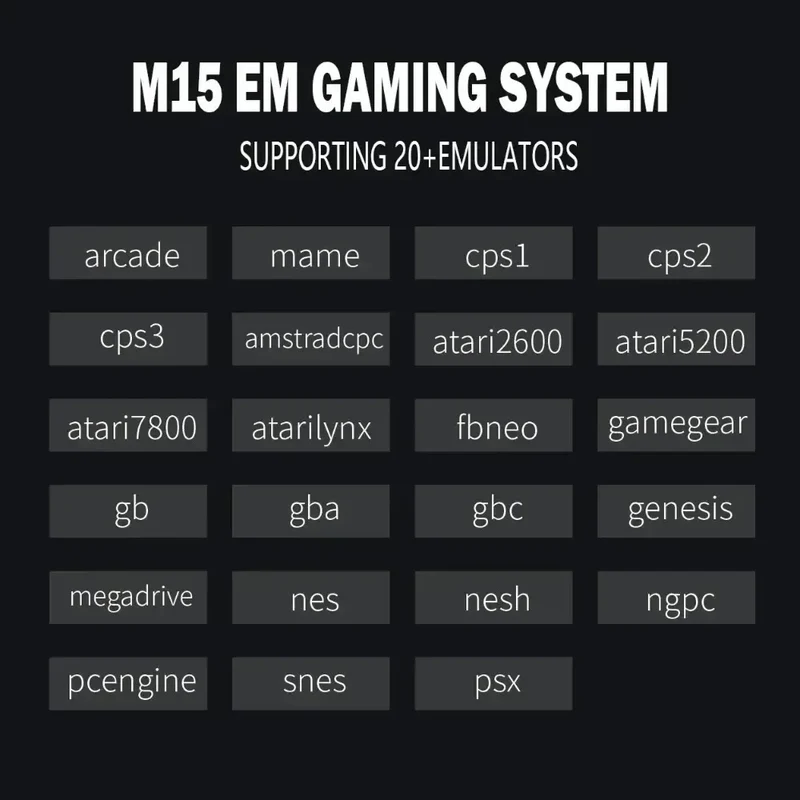 M15 Game Stick Mini TV Handheld Game Console 20000+Retro Game Wireless Gamepads Video Game 64G HD Output Two-player for PS1 Etc
