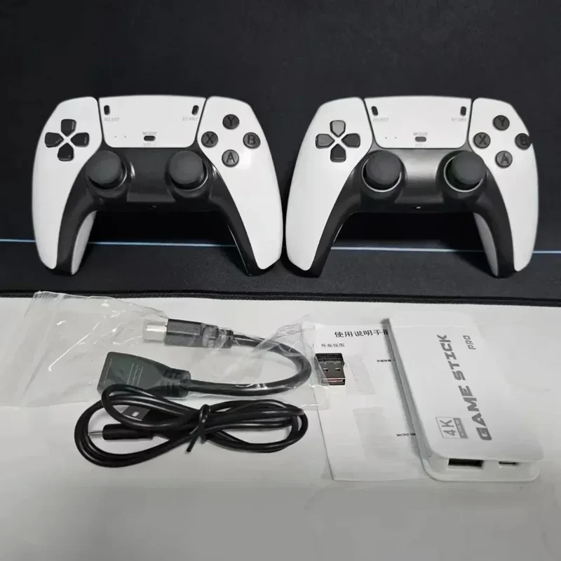M15 Game Stick Mini TV Handheld Game Console 20000+Retro Game Wireless Gamepads Video Game 64G HD Output Two-player for PS1 Etc