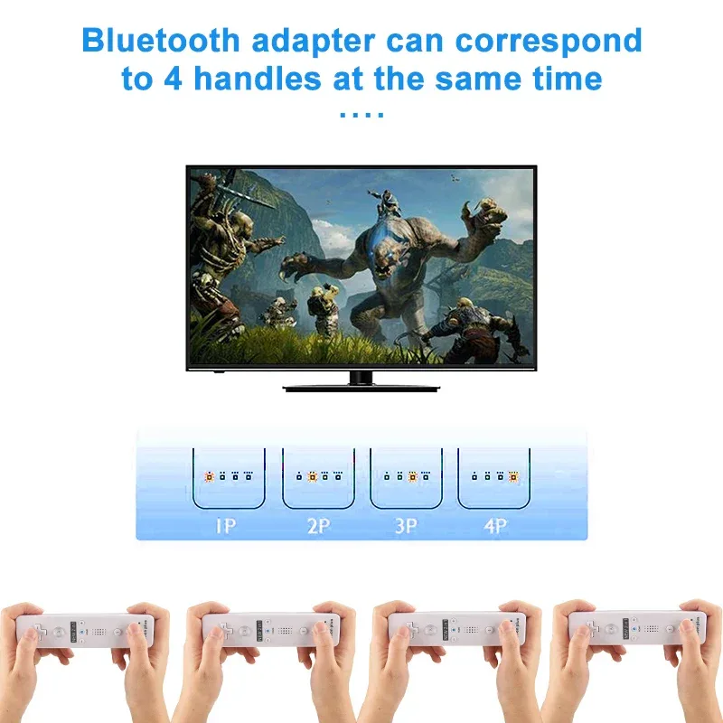 a Whole Set Remote Controller with Nunchuck Controller for Wii Games Control for Wii Console Wireless Gamepad with Motion Plus