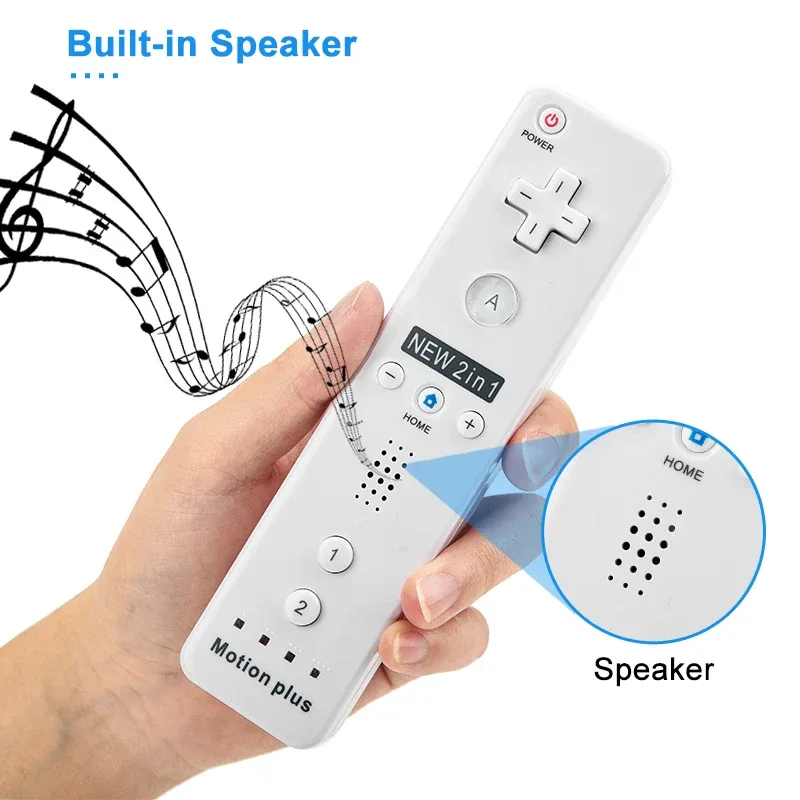 a Whole Set Remote Controller with Nunchuck Controller for Wii Games Control for Wii Console Wireless Gamepad with Motion Plus