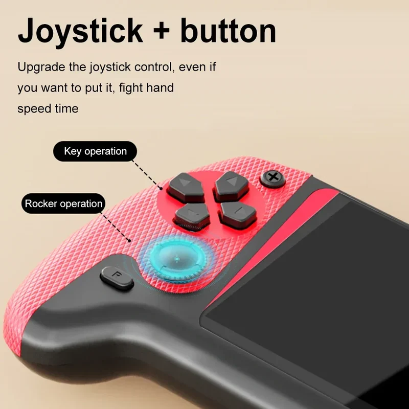 Portable Game Console 3.5inch LCD Screen Built-in 500 Games Nostalgic Game Console 1200mAh Video Game Console for Single Player