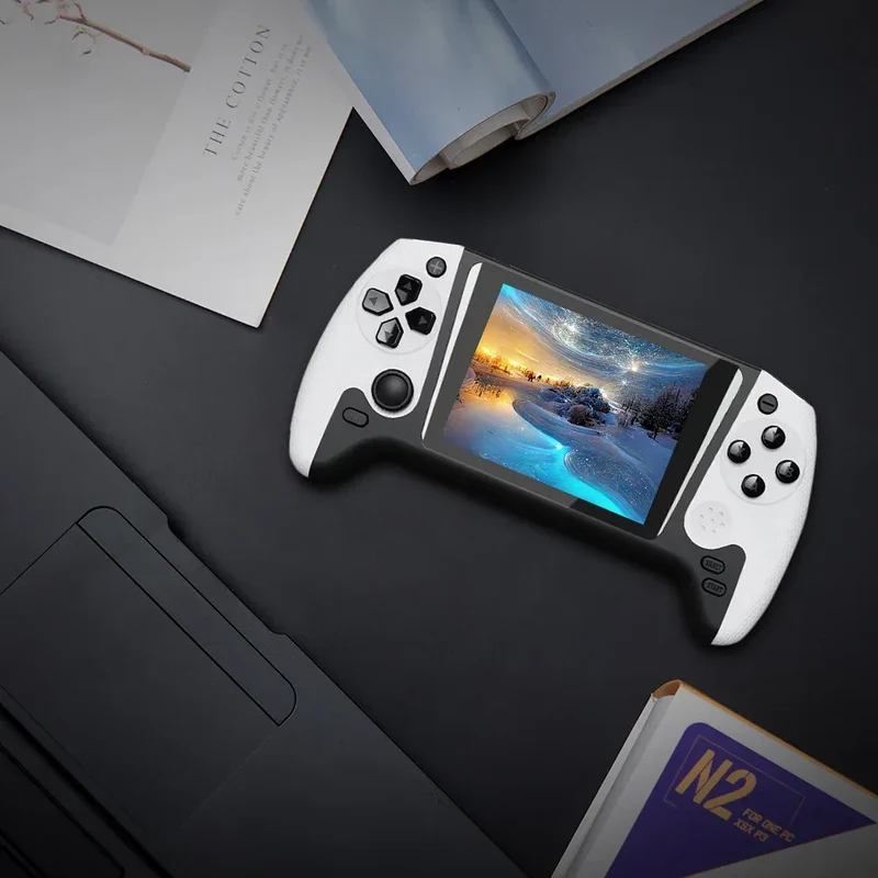 Portable Game Console 3.5inch LCD Screen Built-in 500 Games Nostalgic Game Console 1200mAh Video Game Console for Single Player