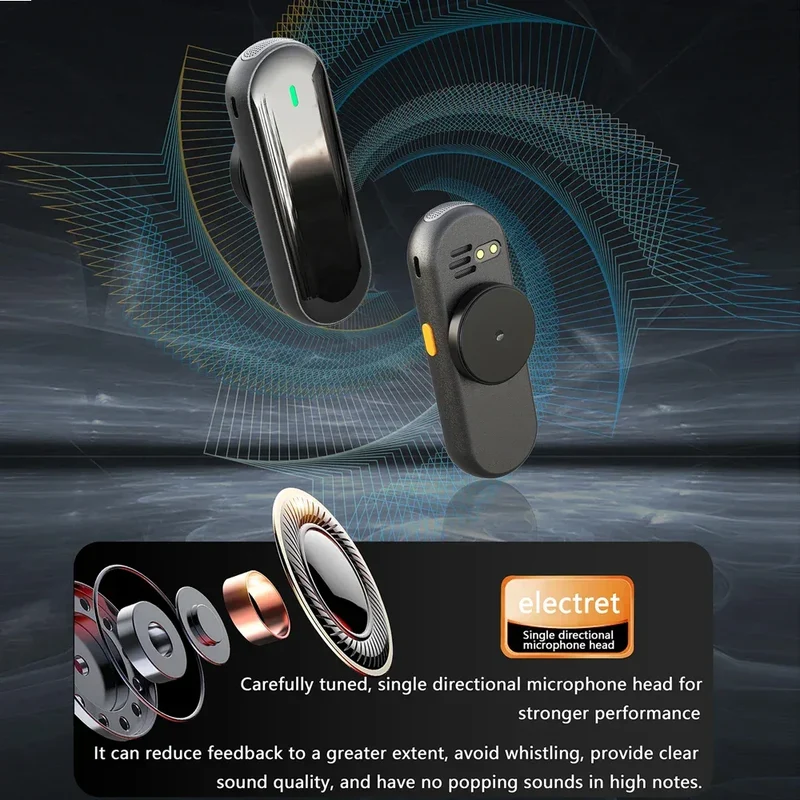 Mini Wireless Megaphone Speaker With Lavalier microphone Portable Voice Amplifier for Teachers, Elderly, Tour Guides, Coaches,