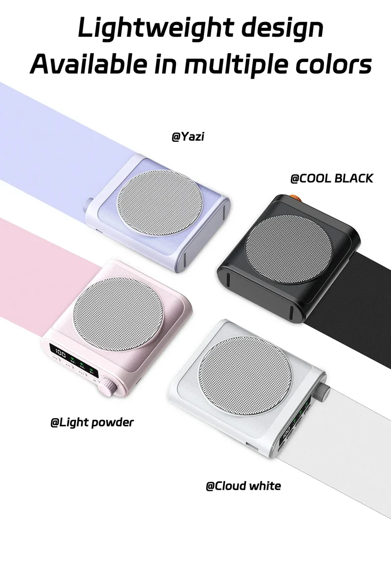 Mini Wireless Megaphone Speaker With Lavalier microphone Portable Voice Amplifier for Teachers, Elderly, Tour Guides, Coaches,