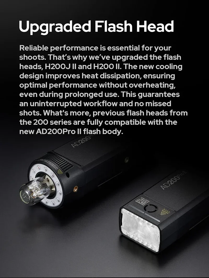 Godox AD200PRO II 200W Out-door Pocket Flash AD200PROII TTL HSS Speedlite Bi-color Modeling Lamp With X2T/X3/X3PRO/XPRO/XPROII