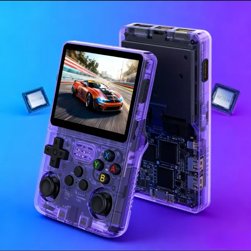 128GB/64GB R36S Retro Handheld Video Game Console Linux System 3.5 Inch IPS Screen Portable Pocket Video Player Games Boy Gift