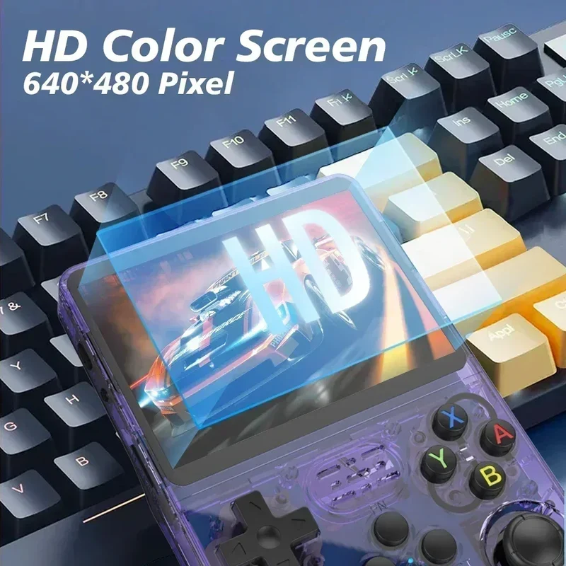 128GB/64GB R36S Retro Handheld Video Game Console Linux System 3.5 Inch IPS Screen Portable Pocket Video Player Games Boy Gift