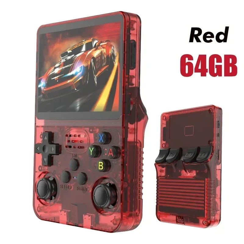 128GB/64GB R36S Retro Handheld Video Game Console Linux System 3.5 Inch IPS Screen Portable Pocket Video Player Games Boy Gift