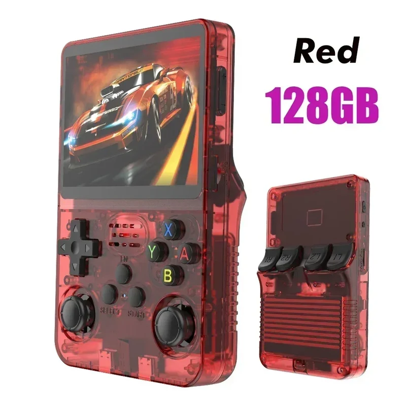 128GB/64GB R36S Retro Handheld Video Game Console Linux System 3.5 Inch IPS Screen Portable Pocket Video Player Games Boy Gift