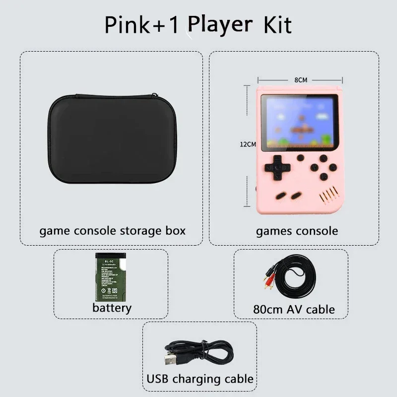 portable Built-in 500+ Classic arcade retro games Console for Gameboy Output Emulator TV 5 inch Video Game Handheld Game Player