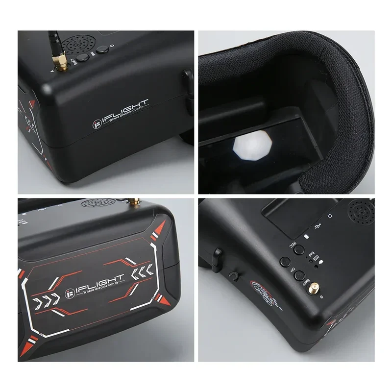 iFlight 4.3inch FPV Goggles 40CH 5.8GHz with DVR Function Built-in 3.7V 2000mAh battery for FPV part