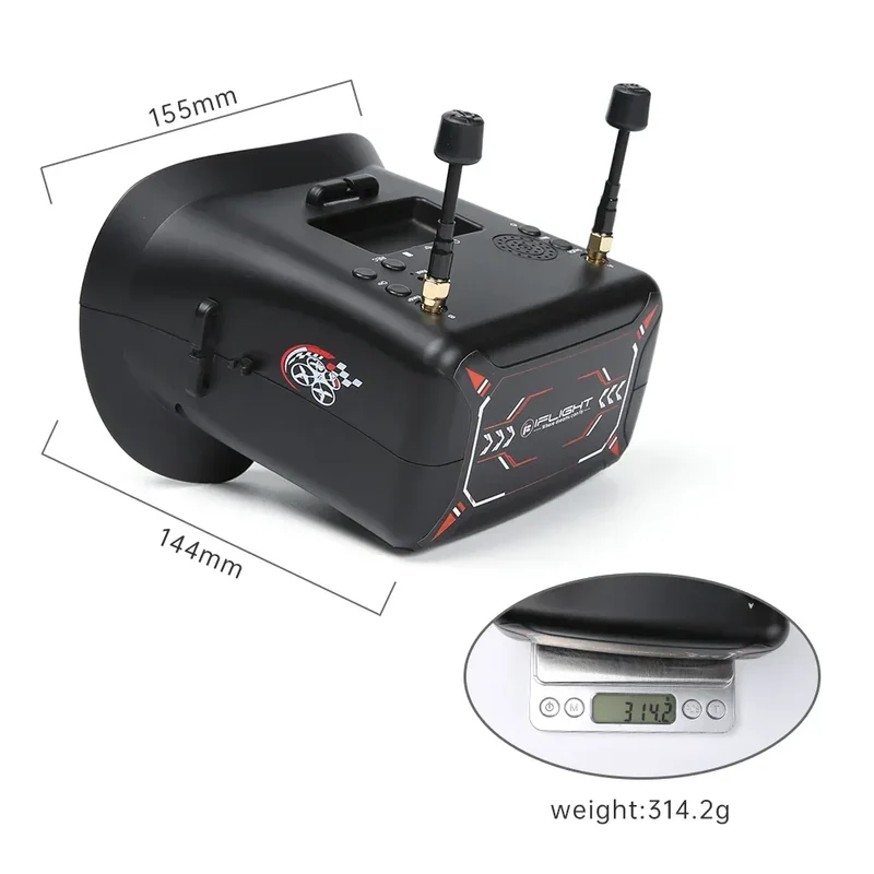 iFlight 4.3inch FPV Goggles 40CH 5.8GHz with DVR Function Built-in 3.7V 2000mAh battery for FPV part