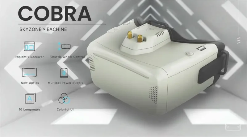 Skyzone Cobra X V4 1280X720 / COBRA SD 800X480 FPV Video Goggles 4.3inch Diversity 5.8GHz 48CH FPV Glasses