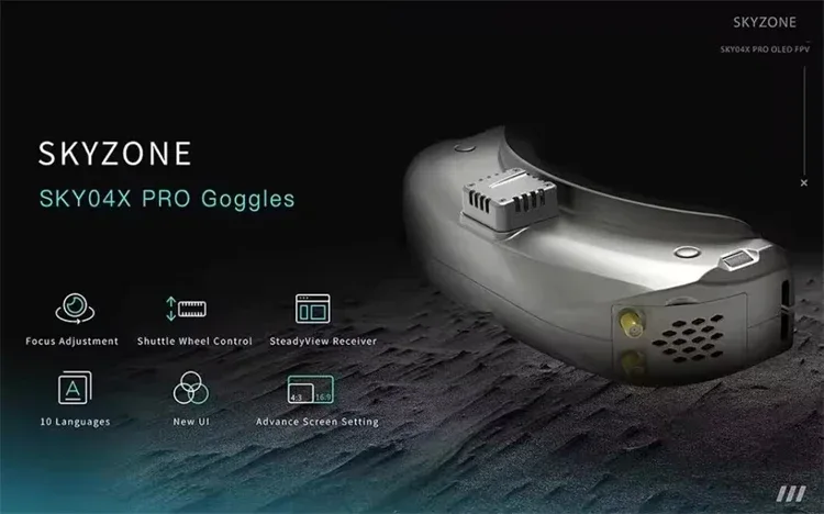 For SKYZONE SKY04X PRO FPV Goggles Oled 5.8G 48ch HD 2D 3D Dvr Camera Rc Plane Racing Fpv Accessories