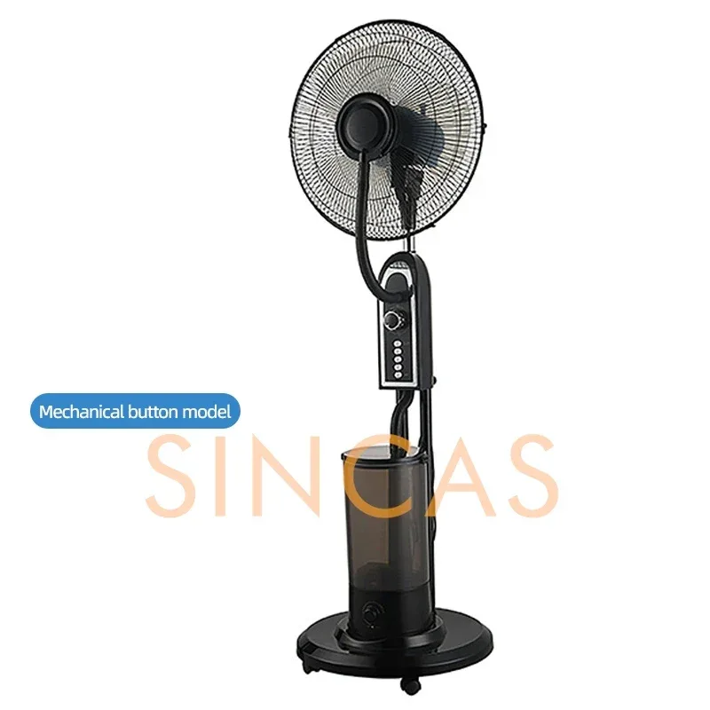 Mist Cooling Floor Fan with Remote 3-Speed High Airflow Portable Quiet Wide Oscillation Detachable Humidification Home Office