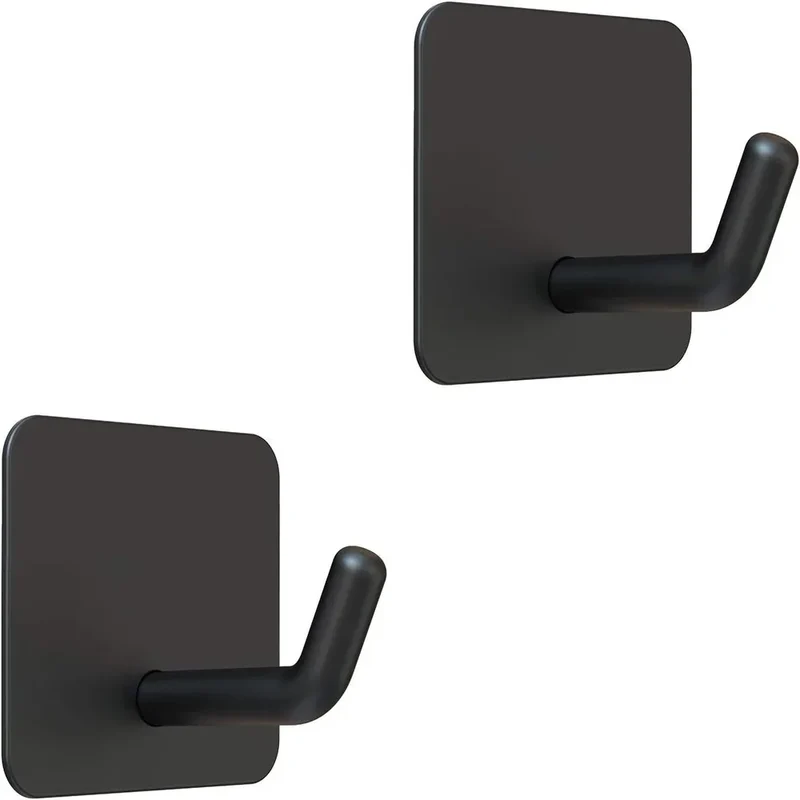 SUS304 Stainless Steel Adhesive Hook Self Adhesive Wall Hooks Hanger Heavy Duty Waterproof Storage Holder Stick on Towel Hooks