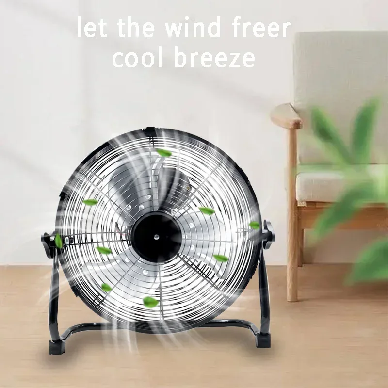 12 Inch Floor Electric Fan Household Commercial Industrial Floor Fan For Bosch For Makita For Milwaukee 18V 20V Li-ion Battery