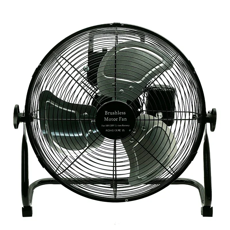 12 Inch Floor Electric Fan Household Commercial Industrial Floor Fan For Bosch For Makita For Milwaukee 18V 20V Li-ion Battery