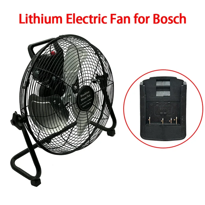 12 Inch Floor Electric Fan Household Commercial Industrial Floor Fan For Bosch For Makita For Milwaukee 18V 20V Li-ion Battery