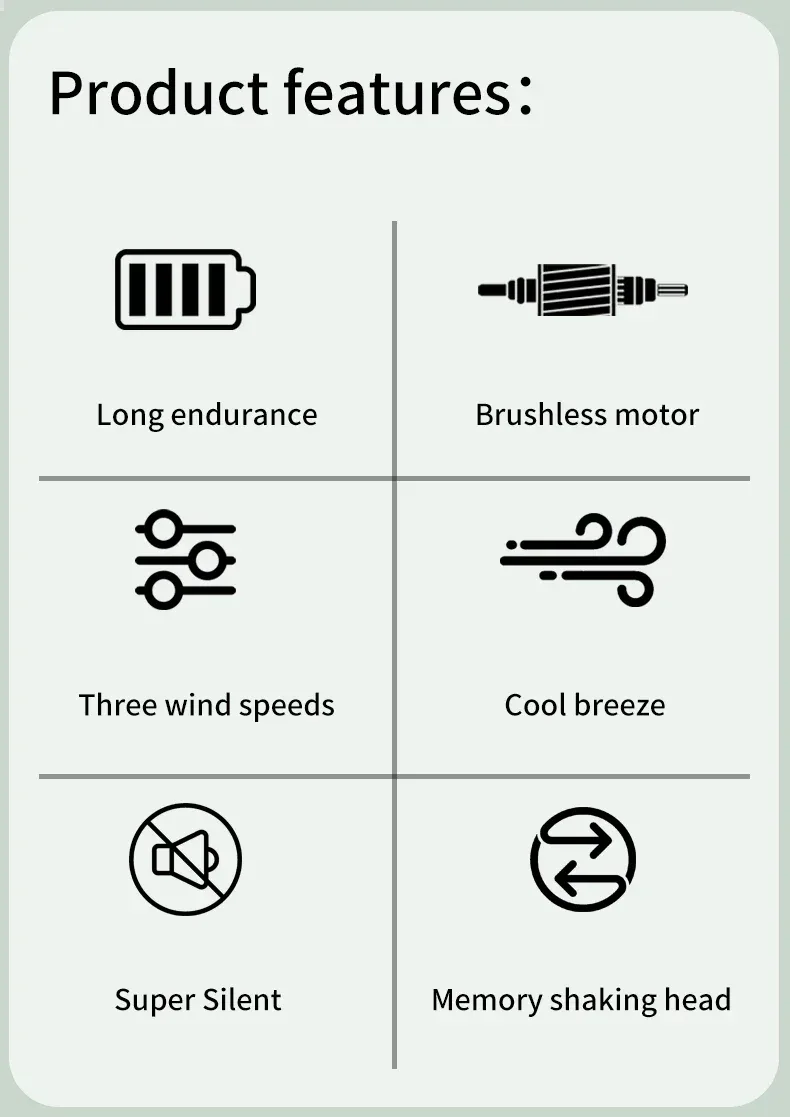 Mini Portable Stroller Fan,3 Speed Rechargeable,360° Rotate Flexible Tripod Better Cooling for Car Seat Crib Treadmill 5000mAh