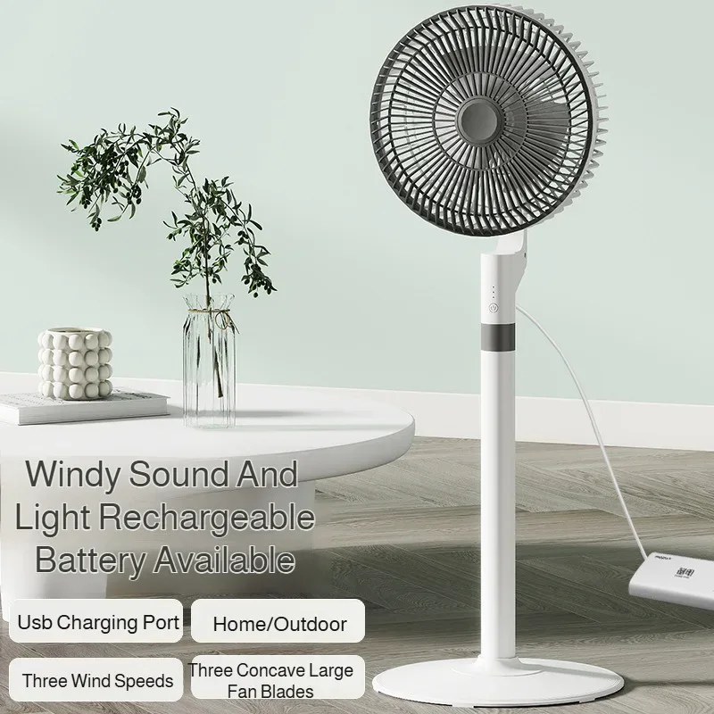 Household Air Circulation Fan Desktop Silent Electric Fan High Wind Floor Portable Fan Powerful Energy-saving Rental House Fan