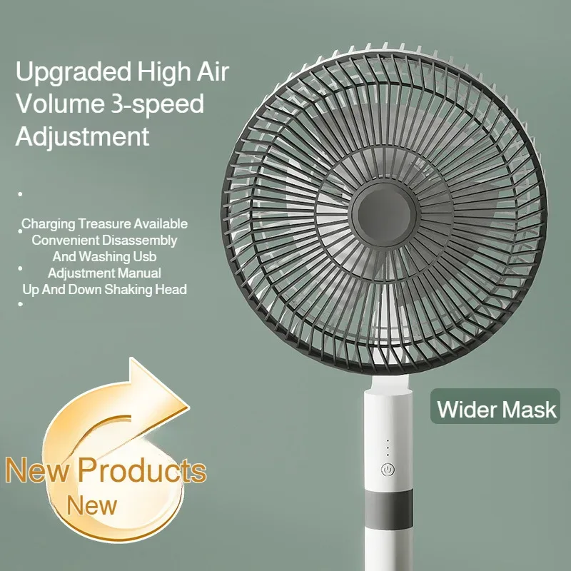 Household Air Circulation Fan Desktop Silent Electric Fan High Wind Floor Portable Fan Powerful Energy-saving Rental House Fan
