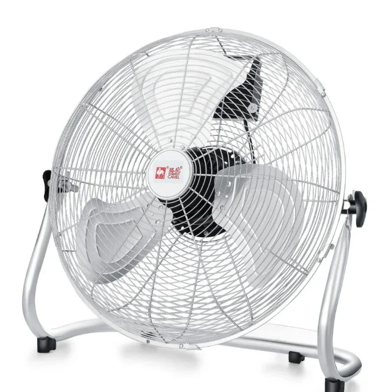Commercial-Grade 360° Oscillating Pedestal Fan with Wide-Angle Airflow, Silent High-Power Industrial Blower for Factories/Homes