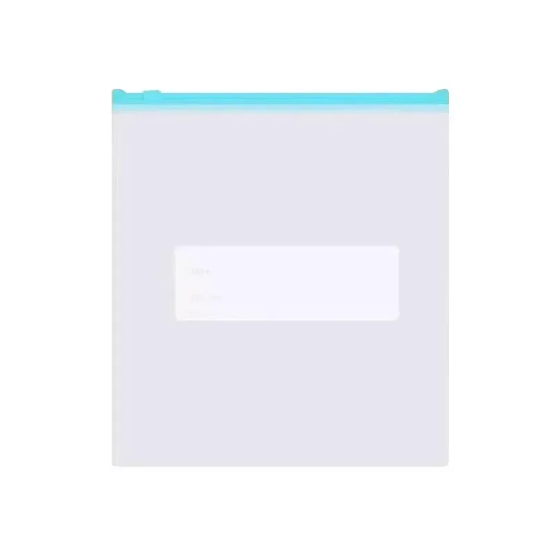 Multiple Sizes Kitchen Supplies Transparent and Visible Thick and Durable Sealing Bag for Food Eco-friendly Cling Bag Zip Bags