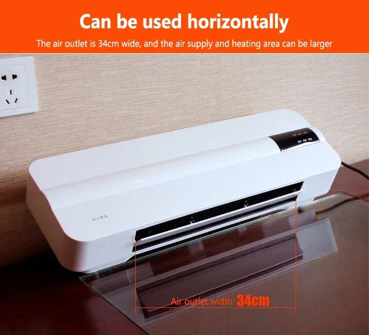DMWD Wall-mounted remote control heater air warmer home room energy saving heating fan bathroom heating air radiator convector