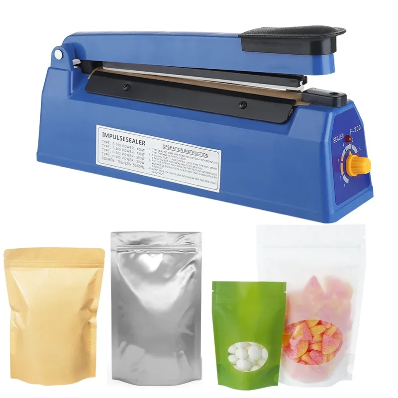 Sealing Machine Electric Heat Sealer Hand Press Vacuum Food Plastic Bag Bobo Ballons Impulse Fast Heat Sealer Packaging Machine