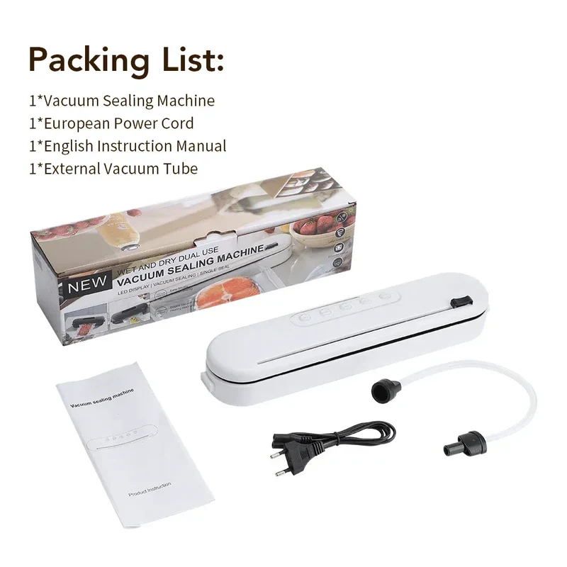 Sealing Machine Electric Heat Sealer Hand Press Vacuum Food Plastic Bag Bobo Ballons Impulse Fast Heat Sealer Packaging Machine