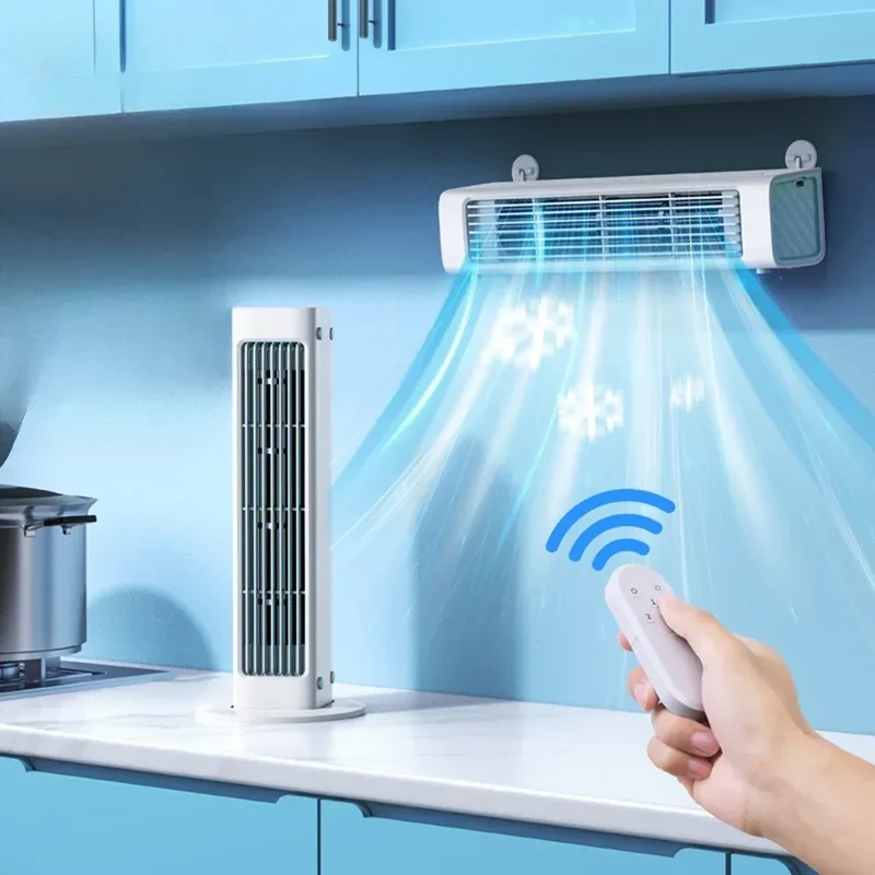 Bladeless Fan Portable Air Conditioning Fan 4000mah Home Office Desktop Standing Fan Living Rooom Bedroom Air Cooler Cooling Fan